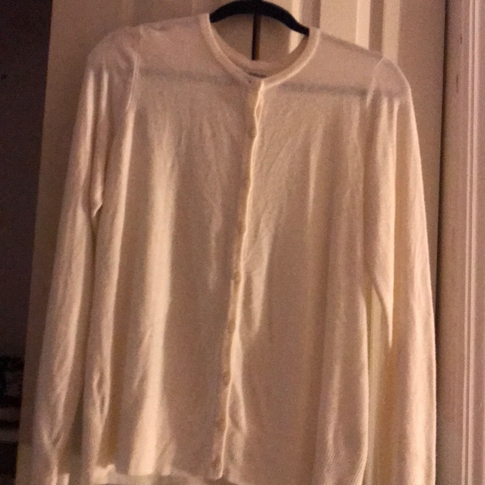 White cotton sweater